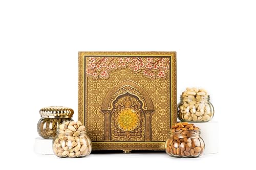 Image of Browntree Dry Fruit Gift Hamper - Elegant-4P - 700g | Almonds, Cashew, Raisins, Pista | Premium Dry Fruit gift hamper | Healthy Nuts Gift Pack | Corporate gifts | Unique Gifts for All Celebration | Ideal for Birthday and Festive Gifting