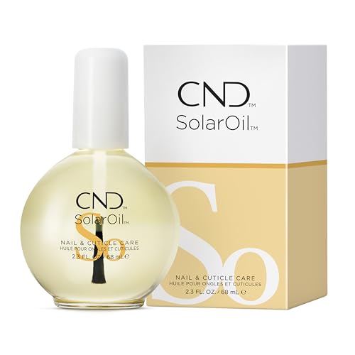 CND - SolarOil, Pflegendes Nagel- und Nagelhautöl, Natürliche Mischung aus Jojobaöl, Vitamin E, Reiskleie und Süßem Mandelöl, Spendet Feuchtigkeit, Pflegt die Haut, 68ml