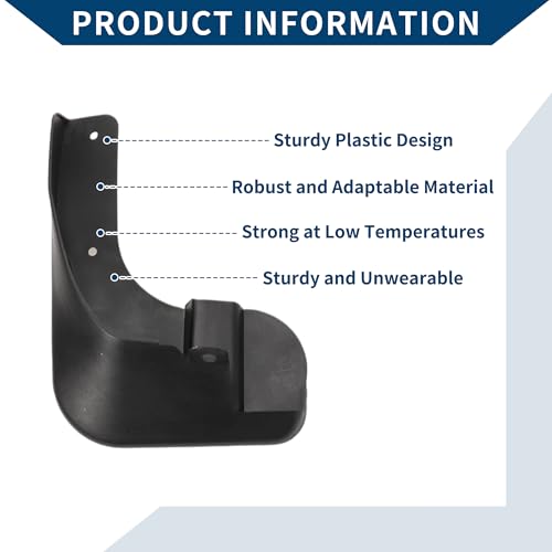 Image of Mud Flaps Splash Guards W /Mount Accessories for Toyota Vios 2019-2022 Front & Rear Mud Guards