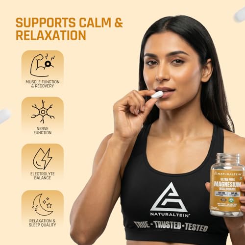 Image of NATURALTEIN Zinc Monomethionine (60 Tablets) + Magnesium Glycinate 1200mg (60 Tablets) | High Absorption Zinc & Magnesium Combo | Muscle Recovery, Sleep, Immunity & Stress Support