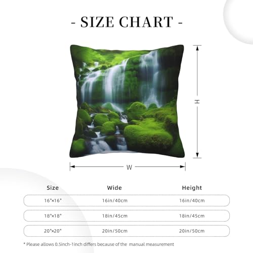 Coussin de salon design cascade verte pour canapé élégant - 5