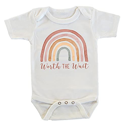 Image of Witty and Bitty Worth the Wait Rainbow Gift after Infant Loss Miscarriage Onesie/Bodysuit