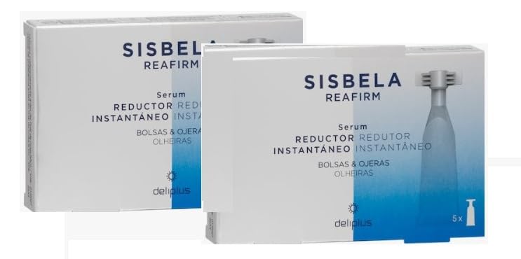 Sérum reductor instantáneo de bolsas y ojeras Deliplus Sisbela Reafirm | 1 Caja (2, 10 ampollas)