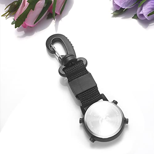 Image of JewelryWe Men Women Digital Clip Watch Mini Microlight Backpack Buckle Belt fob Watches for Rock Climbing Doctors Nurses Chefs for Mother's Day