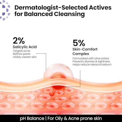 Image of Kaya Acne Care Purifying Face Wash with Salicylic Acid | Dermatologist-Developed Cleanser with 22 Years of Expertise | Fights Pimples, Reduces Acne & Controls Oil | For Oily & Acne-Prone Skin | Men & Women | 100ml