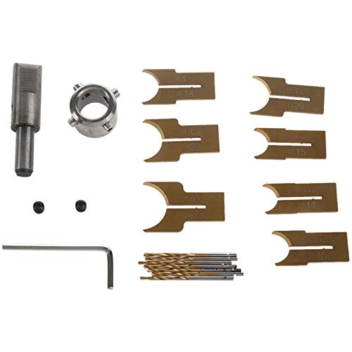 Surluoen 16 Piezas Fresa Para ArpinterÍA Cuhiclla De Bola De Carburo Herramienta De Moldeo Broca Router De Centas Juego De Broca Taladro 14-25Mm
