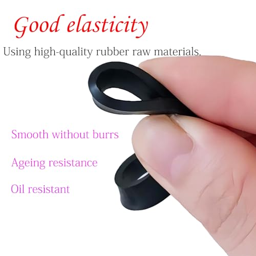 Qrity 6 Pieces Kitchen Sink Rubber Washer, Nitrile Rubber O-Rings, OD 60mm, ID 51mm Flat Washer, Waste Pipe O Ring Seal - Image 3