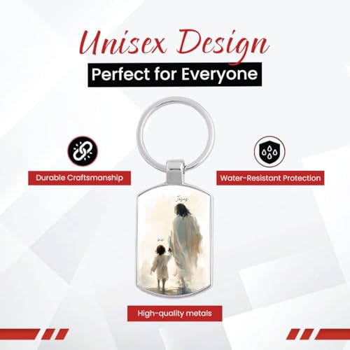 Image of Stylish Metal Keychains with Permanent Glossy Print - Inspirational Quotes & Spiritual Designs - Perfect Key chains for loved ones, Personal Use, Gifts & Return Gifts