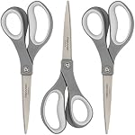 Fiskars All Purpose Scissors, High Performance Cutting, Stainless Steel Blades, Ergonomic and Comfort Handles, Perfect for Arts and Crafts and The Office, Scissors for Office