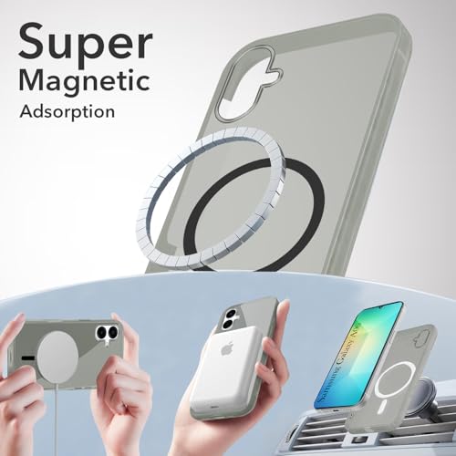 Image of Jkobi Lifetime Anti-Yellow MagSafe Compatible Clear Back Cover Case for Samsung Galaxy A06 (Sleek Hard Crystal | Shockproof and Camera Protection)