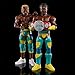 Mattel WWE Kofi Kingston & Xavier Woods Championship Showdown Action Figure 2-Pack with New Day's Raw Tag Team Championship, 6-inch