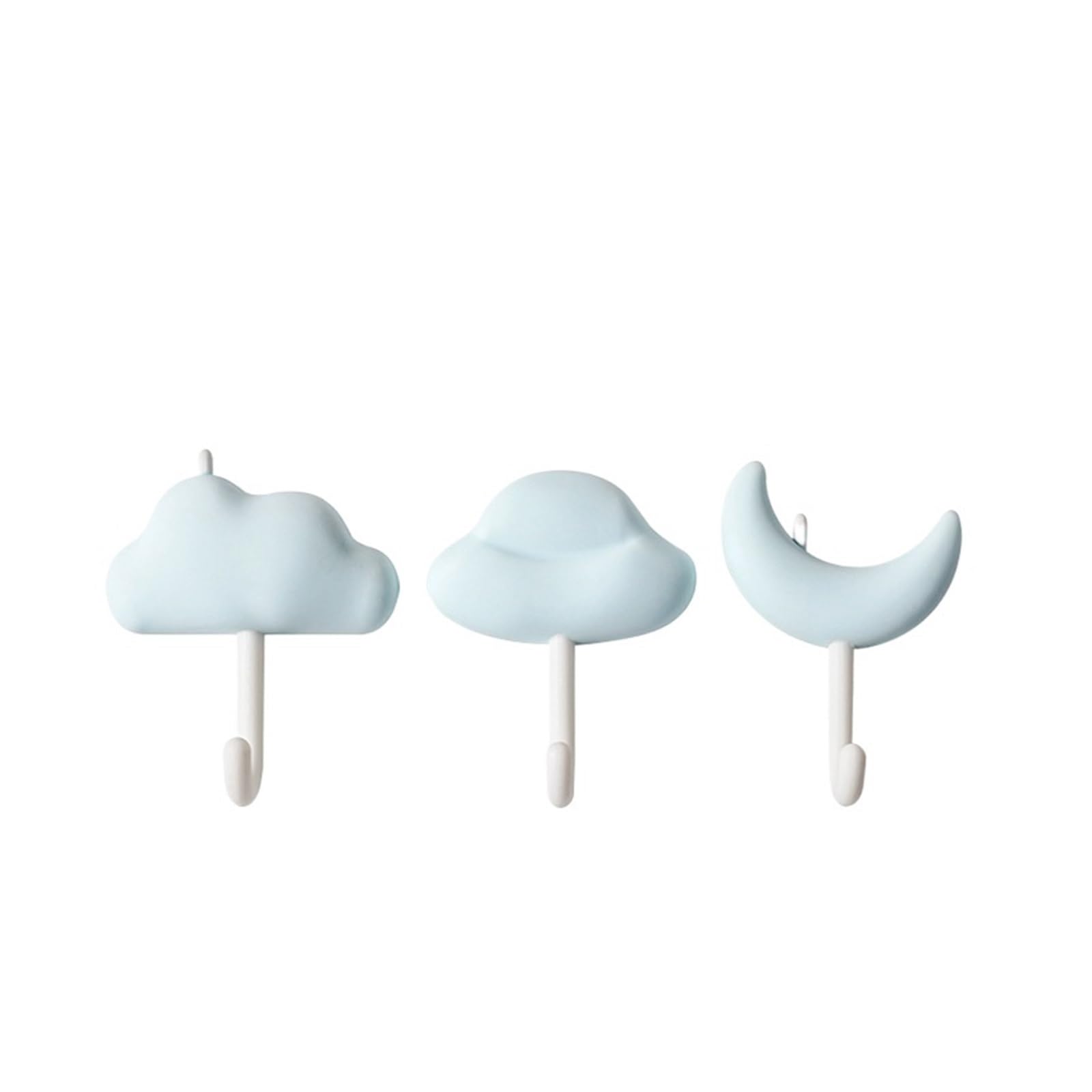 VMDVBNA Coat Hangers Wall Mounted Simple Hooks Sticky for Bathroom Kitchen Non-Perforated(Color3)
