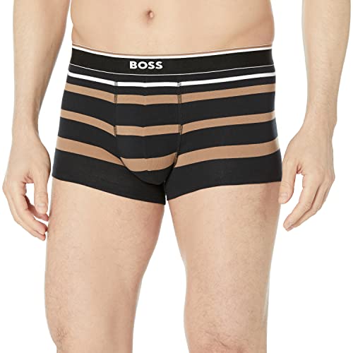 BOSS Men's Striped Pattern Cotton Trunks