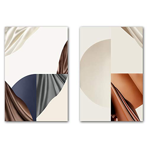 Affiche géométrique abstraite pour habiller un mur vide avec style et modernité