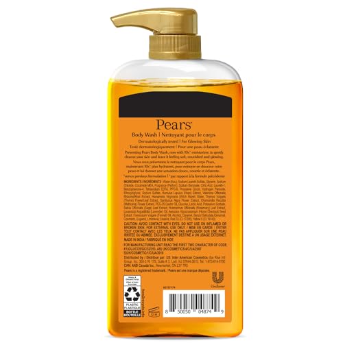 Pears Body Wash, Natural Oils – Pure & Gentle 100% Soap-Free Glycerin Cleanser For Glowing Skin thumb #1