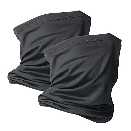 Image of VULKIT 2 Pack Neck Gaiter Face Mask Scarf Reusable Bandanas Tube UV Protection Balaclava Outdoor Sport for Men and Women
