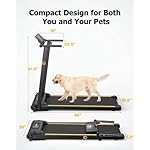 UREVO Treadmill with Standing Desk Workstation, Walking Pad Treadmills for Home Office, Under Desk Compact Design Treadmill with HIIT Programs, Remote Control, LED Display - Image 4
