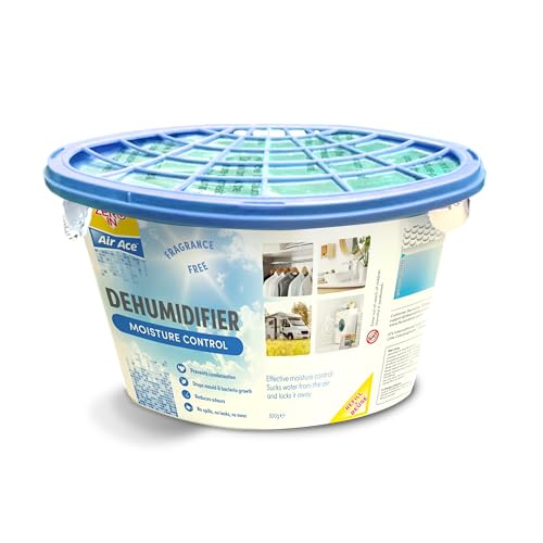 Zero In Air Ace No Spill Dehumidifier – Fragrance-Free Moisture Absorber to Help Prevent Damp, Mould & Odours