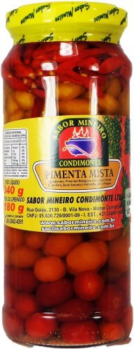 Sabor MineiroHot Pepper Sauce Pimenta Mista 11.99oz 300gr (2 Pack)