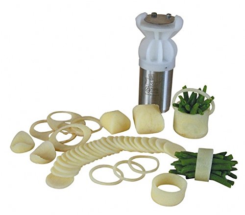 Louis Tellier TU01 Vegetable Cutter, turn'up, 2" Dia., Includes Demo cd, Synthetic Resin Frame, Stainless Steel