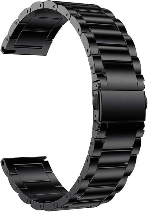 Titanium Quick Release Watch Band 16mm 18mm 20mm 22mm Premium Metal Watch Strap Compatible for Samsung Galaxy Watch 7/6/5/4/3, Garmin Vivoactive 4S/Vivomove 3S/Active S/Venu 2S for Men Women