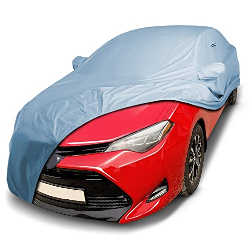 Image of iCarCover Premium Car Cover for 2003-2019 Toyota Corolla Heavy Duty Waterproof All-Weather Automobiles Custom Fit Indoor Outdoor UV Snow Protection Covers with Straps and Bag