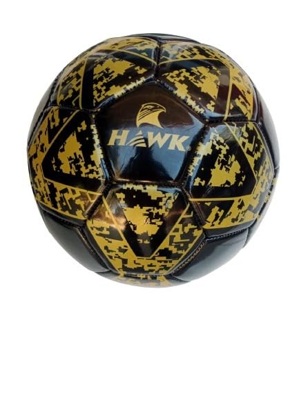 Image of Hawk Football Kids Football Soccer Educational Toy Ball Size 5, for Kids 12 Years and Above, Goal Black-5