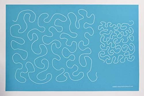 Full Line Stencil - Stipple Meander - Edge to Edge Stencil, Continuous Line Template for Free Motion Quilting, Domestic Machine, Hand Quilting, Long-Arm Quilting (30562)