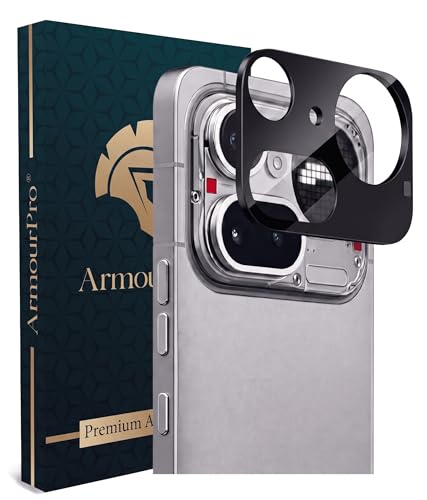 Image of ArmourPro Premium Camera Lens Protection Compatible with Nothing 4A Pro (6.83 Inches) With Edge To Edge Full Camera Screen Coverage | Black, Pack of 1