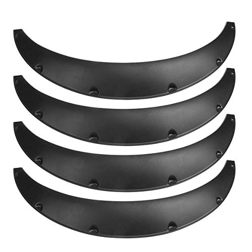 Image of 4PC Fender Flares 4PCS 3.5 inch /890mm Wheel Fender Flares Wheel Arches Universal for All car Flexible Wide Body Universal for Car.
