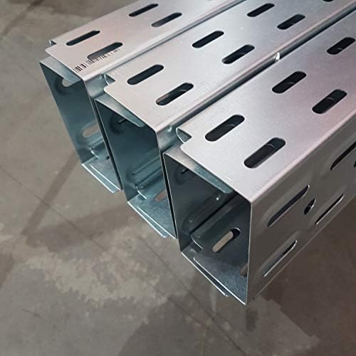 Kabelbahn Set 6m - Verzinkte Kabelrinne 200x60mm Mit 10 Verbindern Für Kabelmanagement