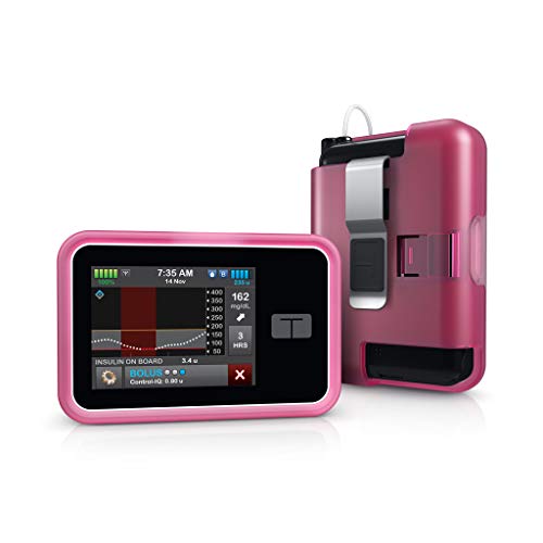 Funda t:Slim para bomba de insulina de silicona antichoque lavable color rosa
