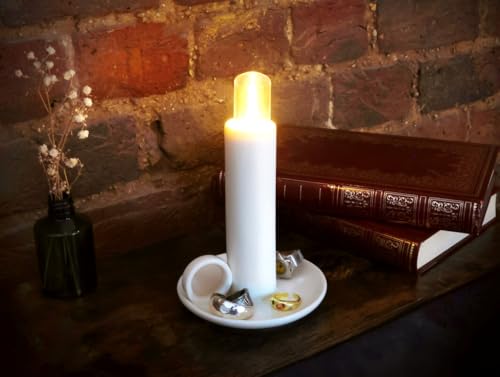 Image of Suck UK Candle Lamp - LED Lamp - Wee Willie Winkie - Cordless Bedside Night Light - Table Lighting - Candlestick Light with Torch - Dimmable Touch Control - Rechargeable Portable Battery USB-C