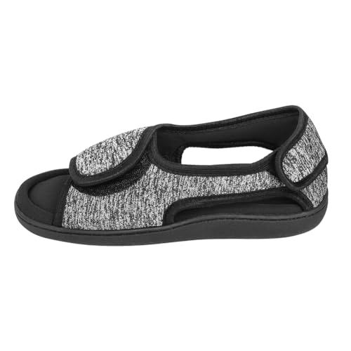 XGOPTS Men’s Open Toe Breathable Diabetic Sandals Extra Wide Width Adjustable Edema Shoes for Swollen Feet Elderly Summer Soft Memory Foam Surgical Shoes Orthopedic Footwear2