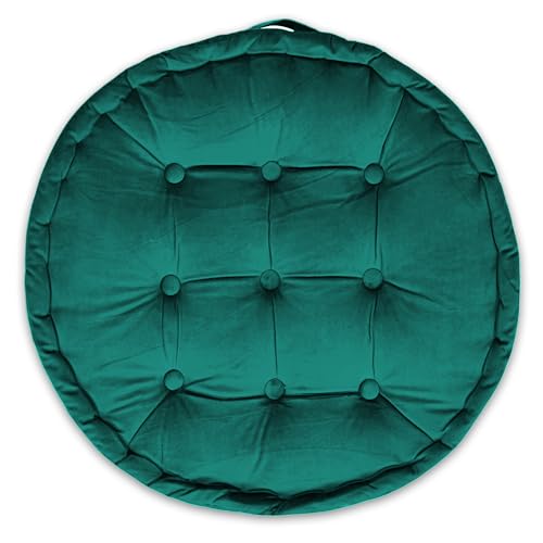 Amazinggirl Cojin meditacion y Yoga zafu - Cojín de Suelo Redondo Soporte ergonómico Ideal para Postura relajación Ejercicios Bienestar Uso Interior y Exterior cjoines meditación - Imagen 3