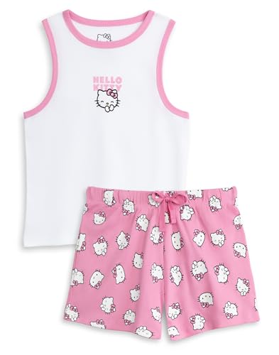Pyjama Hello Kitty retrouvez la douceur de l'enfance avec cet ensemble short rose