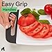 GORILLA GRIP BPA-Free Reversible Kitchen Cutting Board Set of 3, US Designed, Nonporous, Juice Grooves Catch Liquid, Slip Resistant Border, Dishwasher Safe, Durable Large Food Chopping Boards, Black