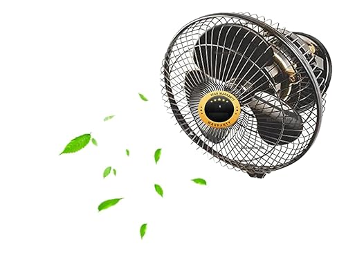 Image of STARVIN 12 Inch Wall Mounted Fan | High Speed Cooling Fan with Wide Air Throw | Powerful Air Delivery, Adjustable Tilt, Low Noise Wall Fan for Home, Kitchen, Shop & Restaurant (Black)