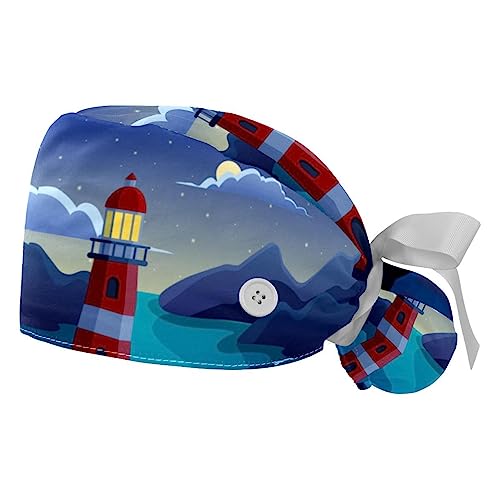 Calot de travail imprimé phare pour vos longues gardes de nuit et journées actives