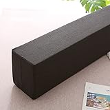 EFELIM Linen Bed Gap Filler for Queen King Size Bed, Rectangle Mattress Extender Thicken Sponge Headboard Pillow Gap Filler Bolster for Bed Sofa (Dack Grey,47X3X2'')