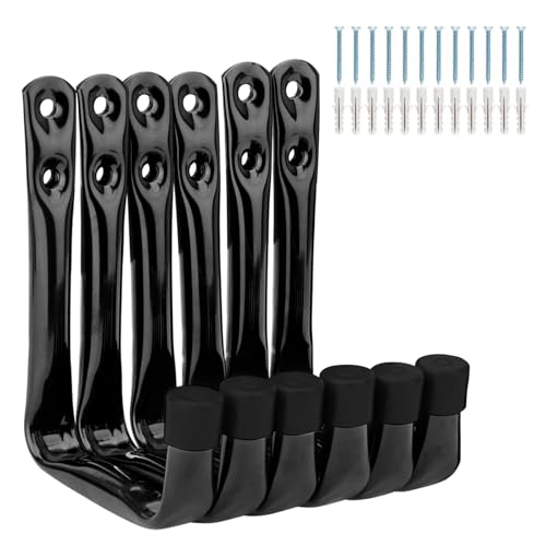 KATLKIU Set di 6 ganci da parete, ganci da garage