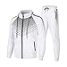 FAFAN Survêtements Homme Ensembles Jogging Sweat-Shirt à Capuche Manches Longues Zipper et Pantalon de Sport Mode 2 Pièces Set Sport Costume pour Hommes
