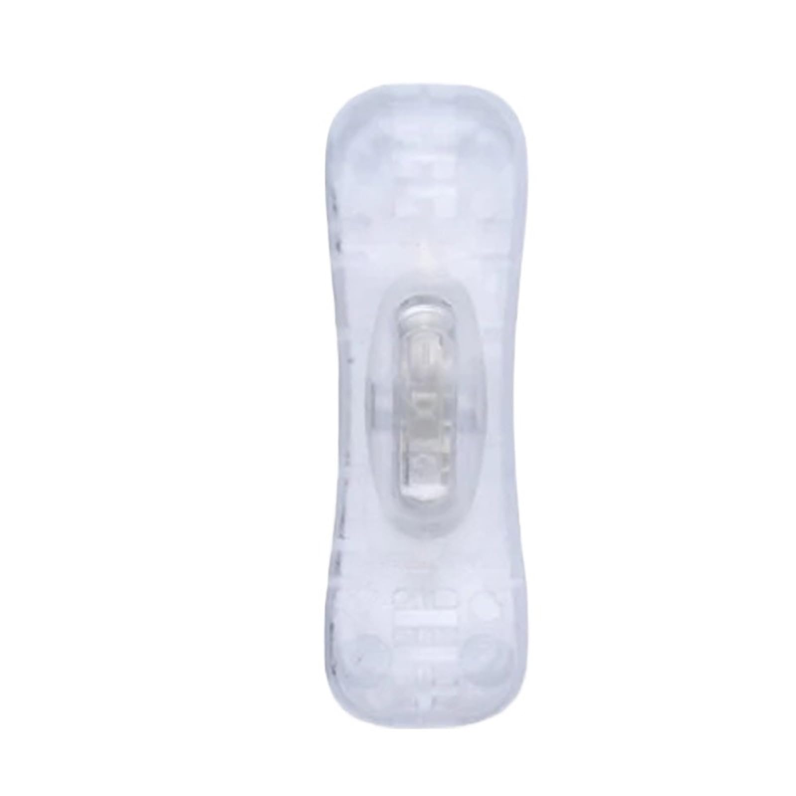 Interruptor de cable transparente 250V 2A basculante para lámparas LED 8