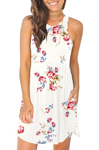 Image of HiMONE Vacation Dresses for Women 2025 Summer Dress Women's Casual Sundresses Casual Beach Petite Sun Dress XS-2XL