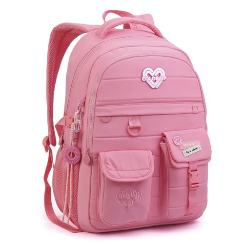 Mochila Escolar Menina Costa Color UP Seanite Juvenil Adulto (Rosa)