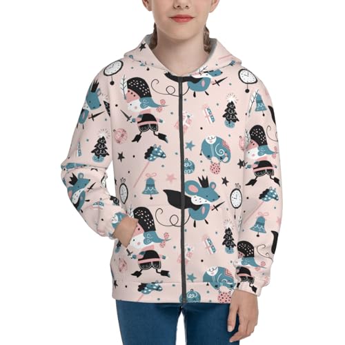Nutcracker and Mouse King Kids Pullover Hoodies Boys Zip Up Sweatshirts Girls Athletic Clothes with Pocket3