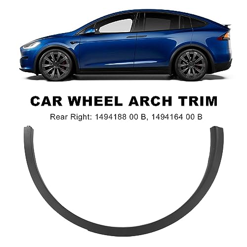 Image of KIMISS Wheel Arch Trim for 2020-2023, Splash Guard Lip Strip, Side Wheel Eyebrow Protector, Replacement Wheel Arch Moulding