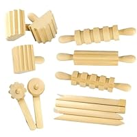 Anthony Peters AP/736/WDTN Wooden Dough Tool Set 12 Pieces, for 3 years and above