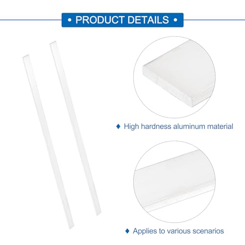 Image of MECCANIXITY 6 Pcs Square Aluminum Flat Bar, 1 /8 inch (4mm) Thick x 25 /32 inch (20mm) Width x 16 inch (406.4mm) Long 6061 Aluminum Flat Plate Solid New Mill Stock Silver for Industrial Building