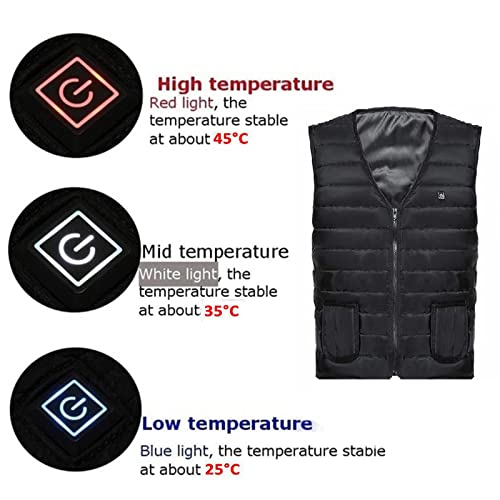 Image of Worldcare Heated Vest Warm Body Electric USB Men Women Heating Coat Waistcoat M As Per Description Clothing, Shoes & Accessories | Mens Clothing | Coats & Short Length Jackets, Black
